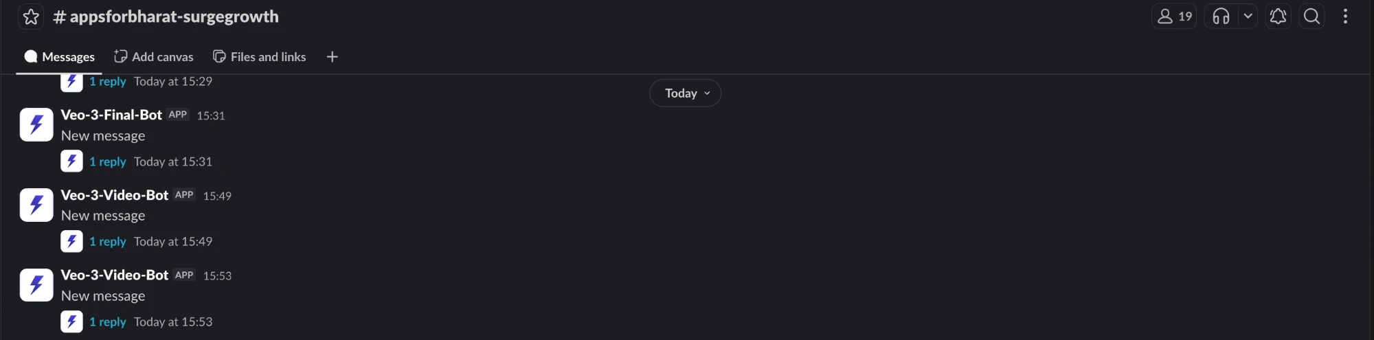 Finished videos delivered to the team's Slack channel